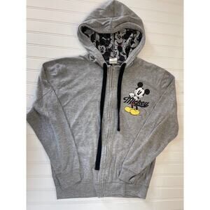 Disney Mickey Mouse Full Zip Lightweight Hoodie Size Adult Unisex Small